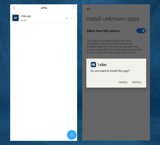Install the 1xBet App on Your Android Device